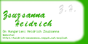 zsuzsanna heidrich business card